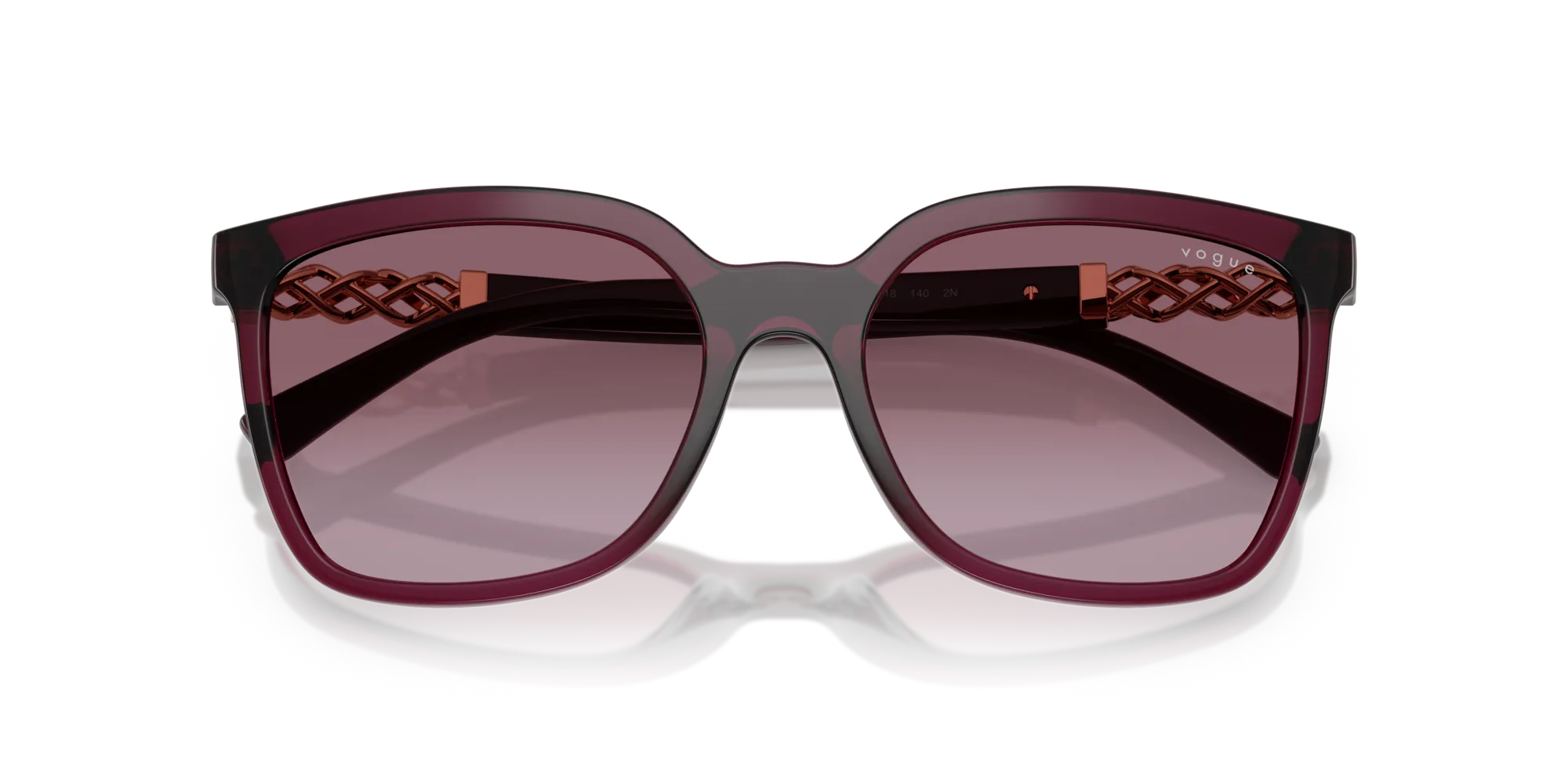 VOGUE EYEWEAR VO5633SB 29898H Occhiali da sole Nylon Viola Viola Squadrata Normale Sfumato - immagine 2