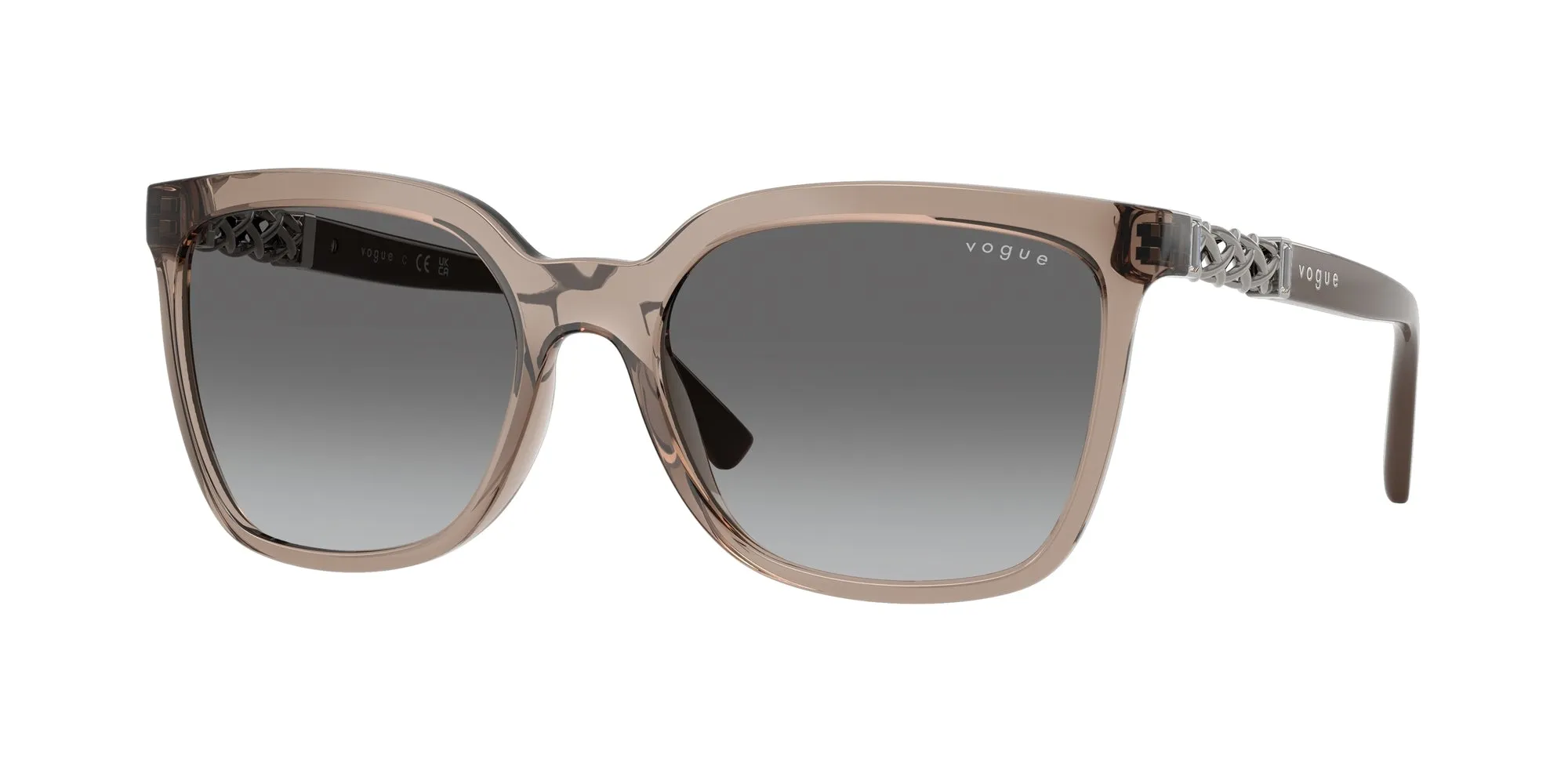 VOGUE EYEWEAR VO5633SB 294011 Occhiali da sole Nylon Marrone Grigio Squadrata Normale Sfumato - immagine 1