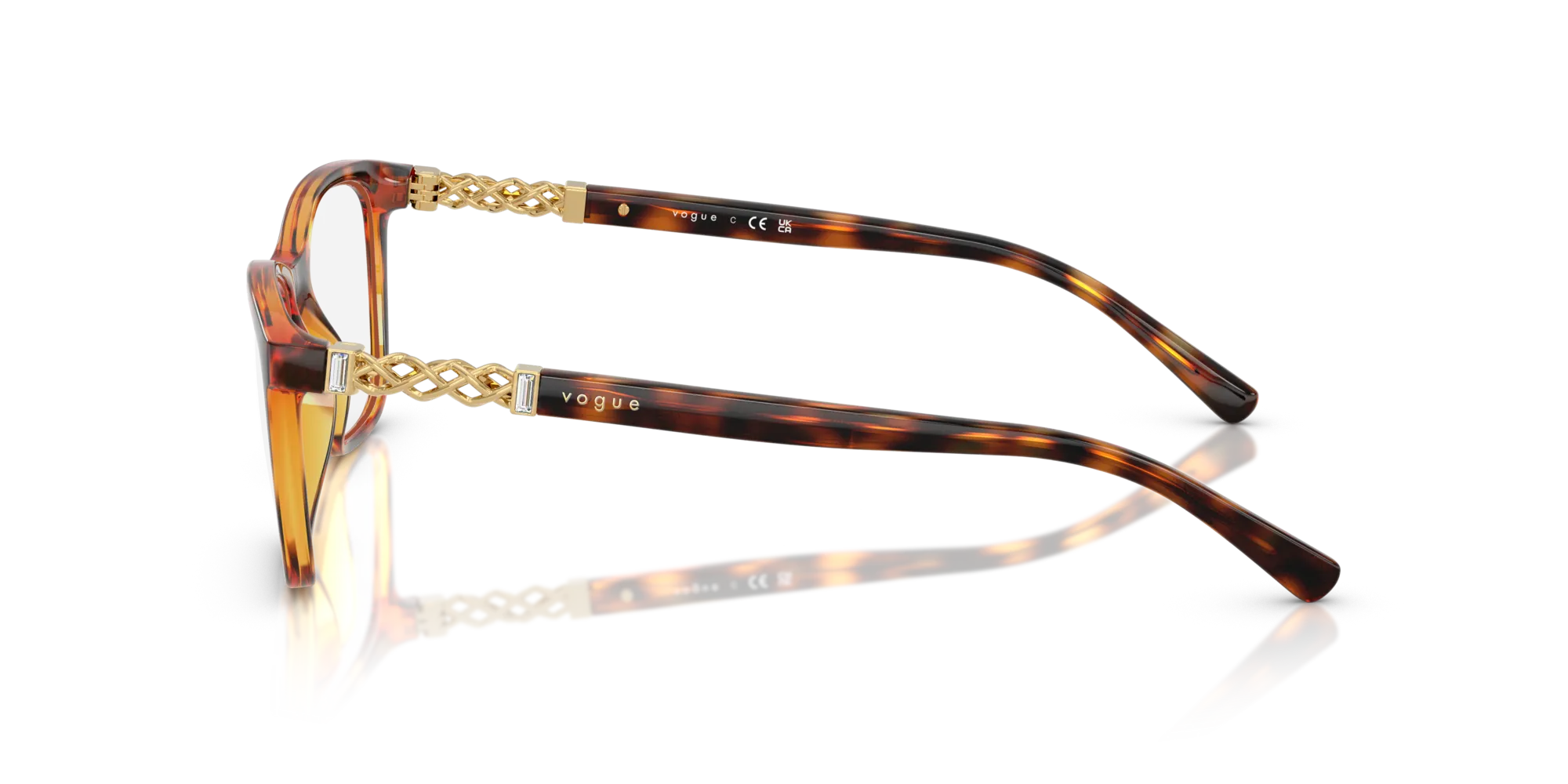 VOGUE EYEWEAR VO5632B W656 Montature da vista Nylon Marrone Pillow Normale - immagine 4