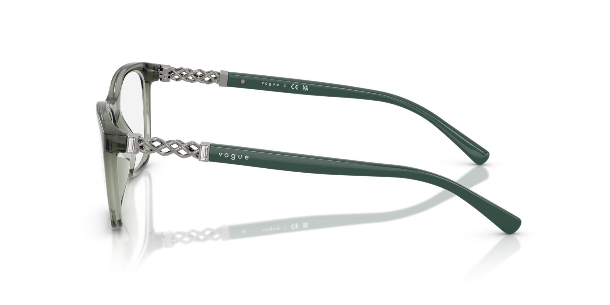 VOGUE EYEWEAR VO5632B 3086 Montature da vista Nylon Verde Pillow Normale - immagine 4
