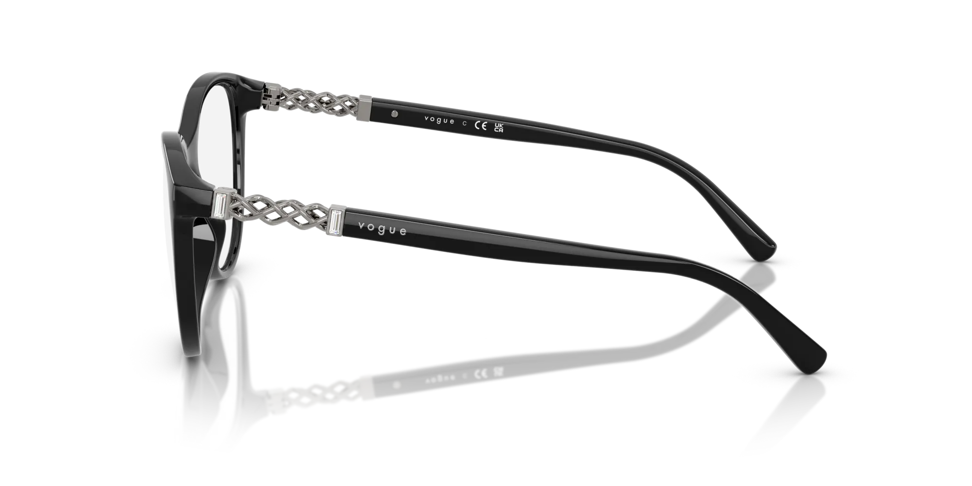 VOGUE EYEWEAR VO5631B W44 Montature da vista Nylon Nero Pantos Normale - immagine 4