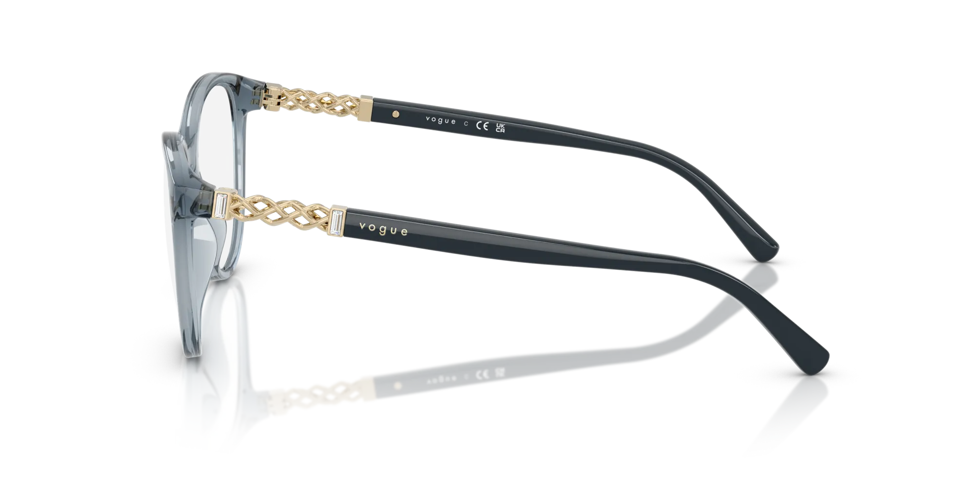 VOGUE EYEWEAR VO5631B 2966 Montature da vista Nylon Blu Pantos Normale - immagine 4