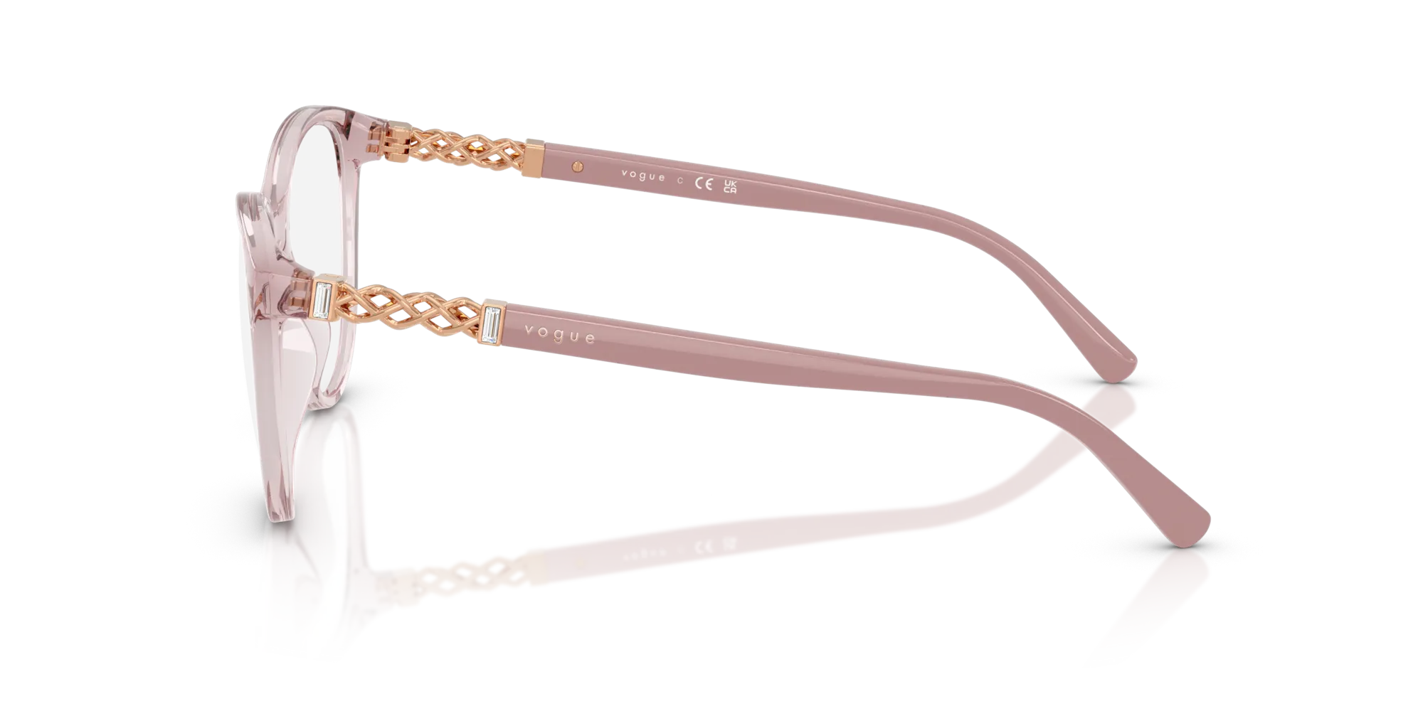 VOGUE EYEWEAR VO5631B 2828 Montature da vista Nylon Rosa Pantos Normale - immagine 4