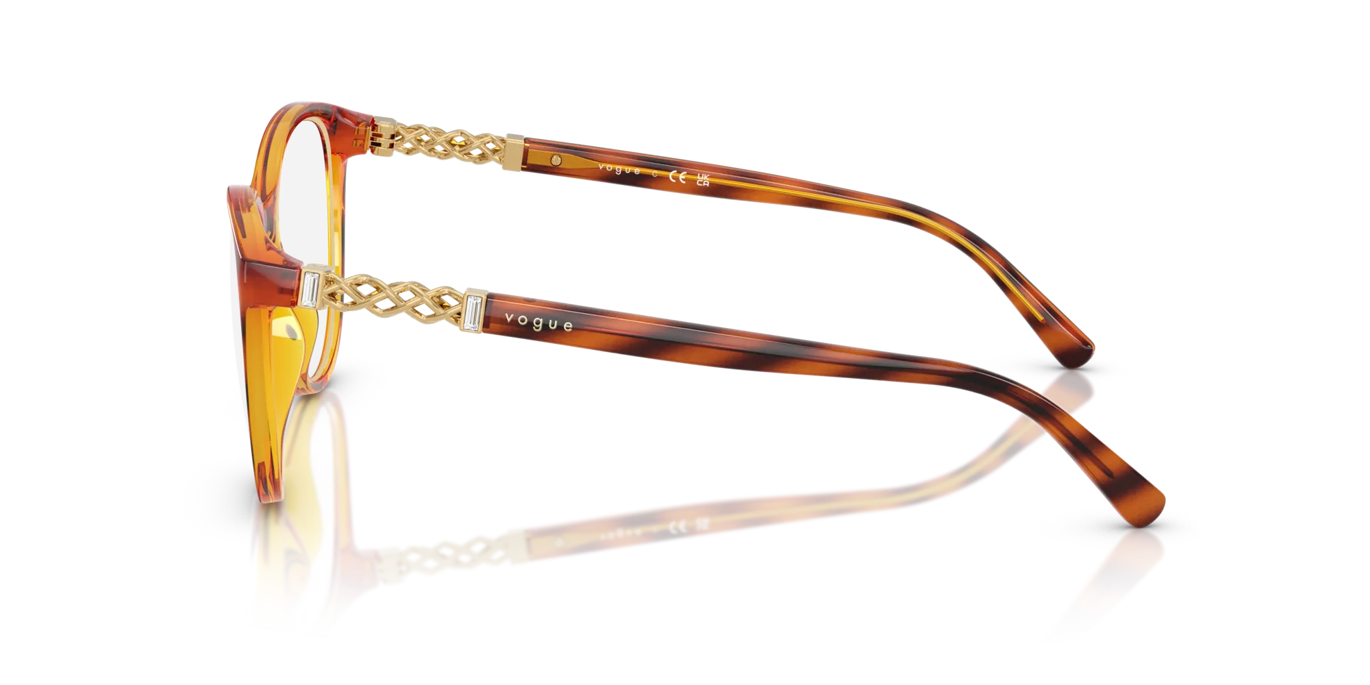 VOGUE EYEWEAR VO5631B 1508 Montature da vista Nylon Marrone Pantos Normale - immagine 4