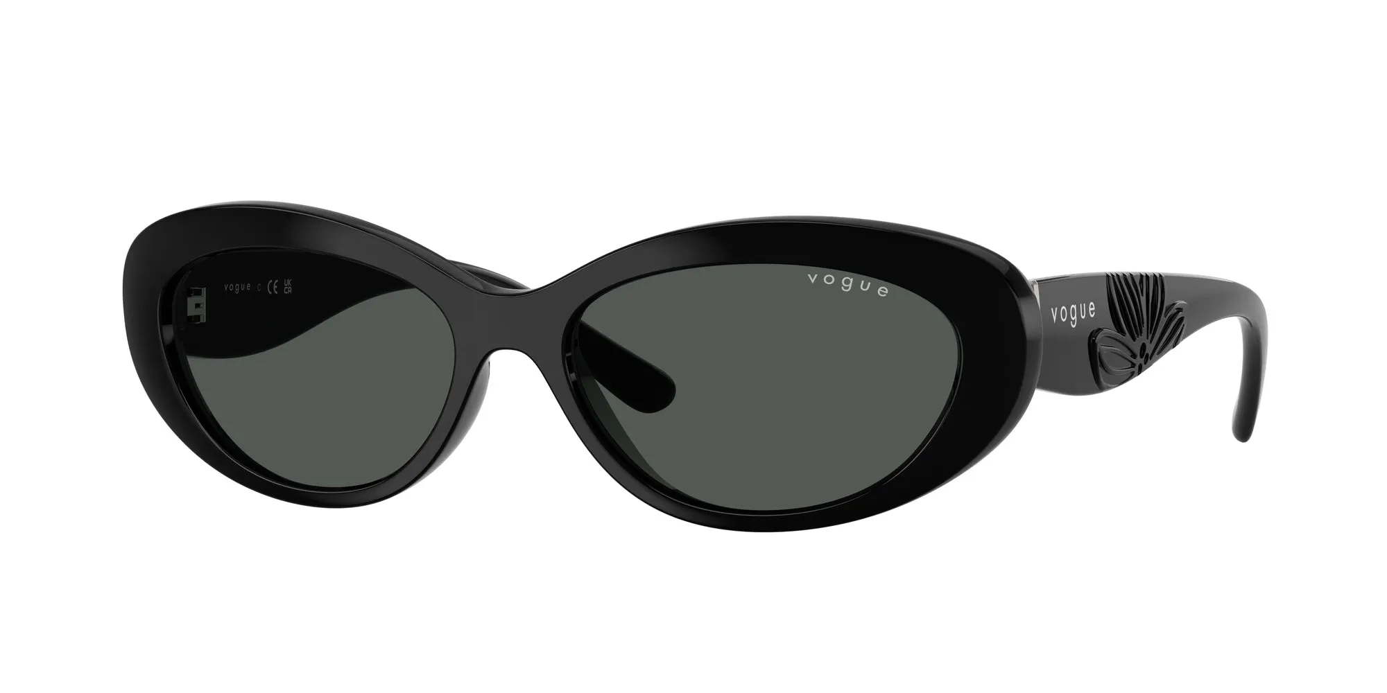 VOGUE EYEWEAR VO5630S W44/87 Occhiali da sole Nylon Nero Grigio Rotonda Normale - immagine 1