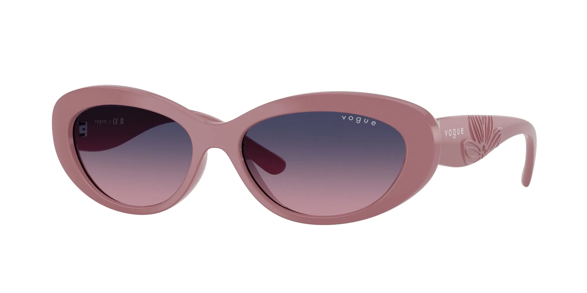 VOGUE EYEWEAR VO5630S 3195I6 Occhiali da sole Nylon Rosa Rosa Rotonda Normale Sfumato - immagine 1
