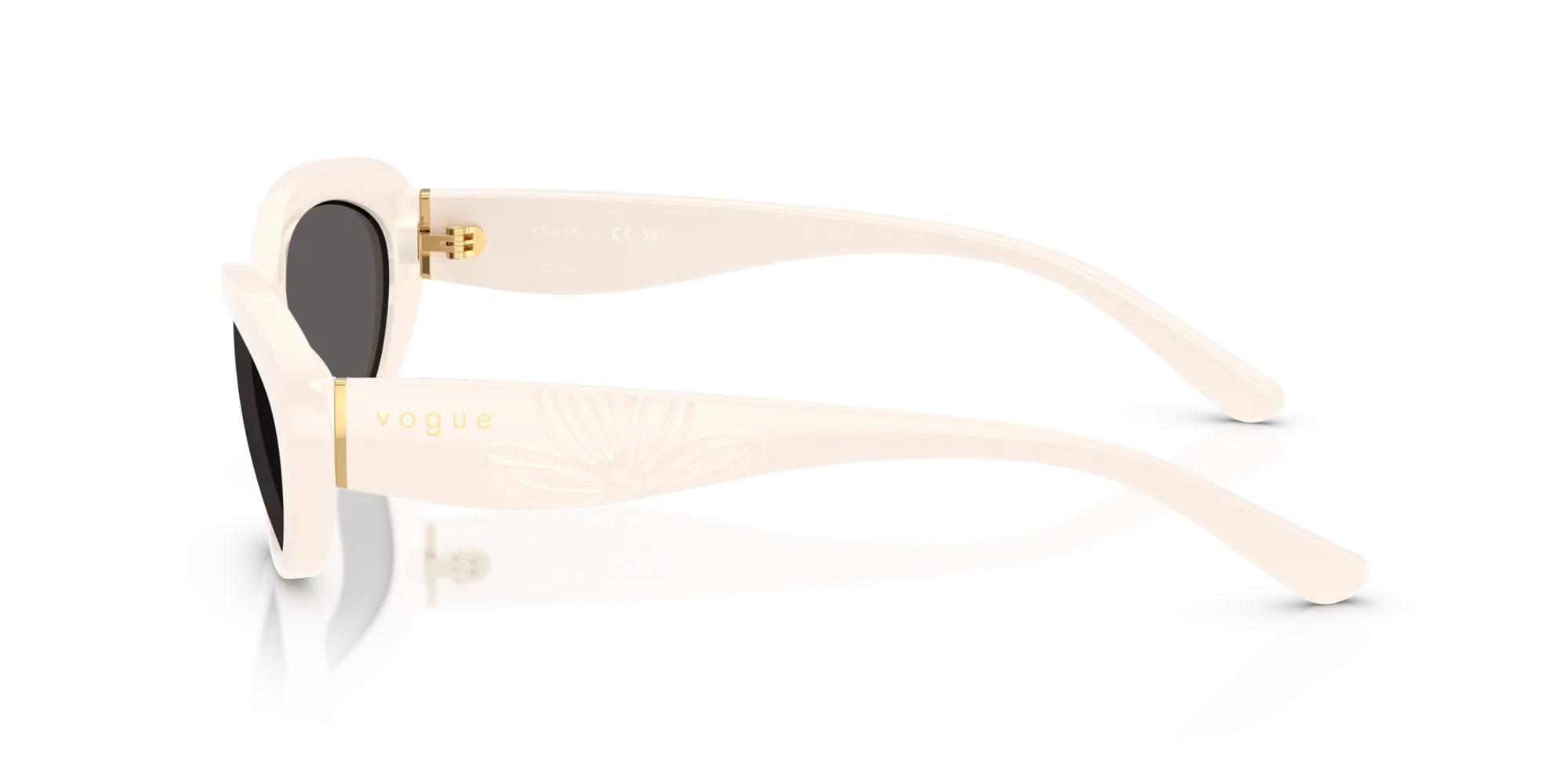 VOGUE EYEWEAR VO5630S 312487 Occhiali da sole Nylon Bianco Grigio Rotonda Normale - immagine 4