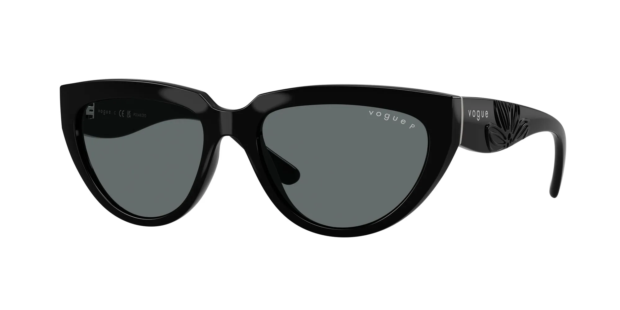 VOGUE EYEWEAR VO5629S W44/81 Occhiali da sole Nylon Nero Grigio Geometrica Polarizzata - immagine 1