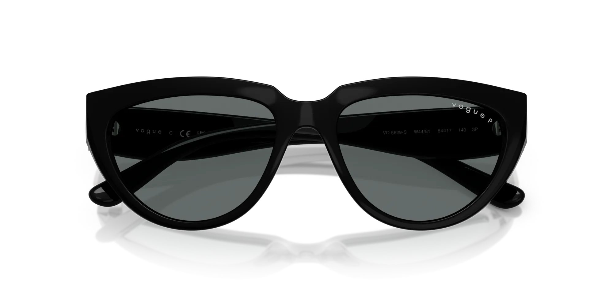 VOGUE EYEWEAR VO5629S W44/81 Occhiali da sole Nylon Nero Grigio Geometrica Polarizzata - immagine 2