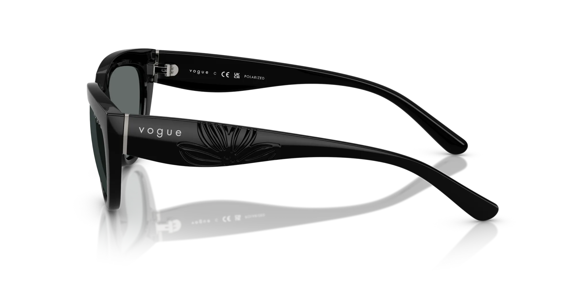 VOGUE EYEWEAR VO5629S W44/81 Occhiali da sole Nylon Nero Grigio Geometrica Polarizzata - immagine 4