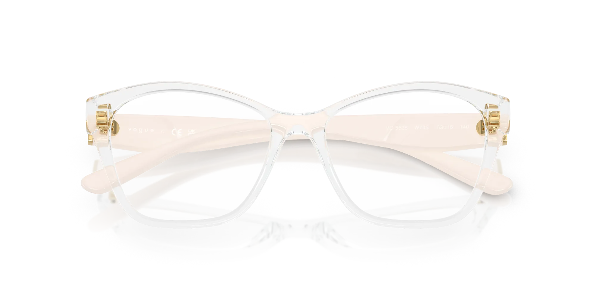 VOGUE EYEWEAR VO5628 W745 Montature da vista Nylon Trasparente Geometrica Normale - immagine 2