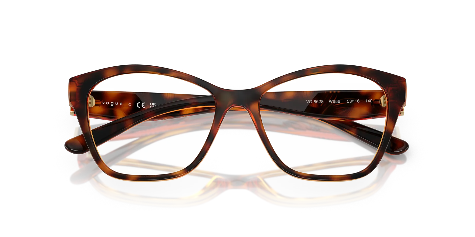 VOGUE EYEWEAR VO5628 W656 Montature da vista Nylon Marrone Geometrica Normale - immagine 2