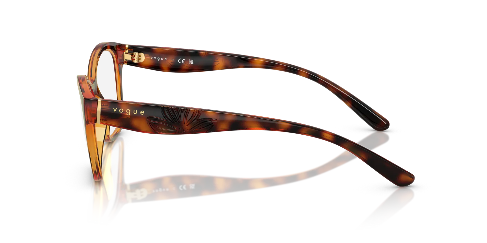 VOGUE EYEWEAR VO5628 W656 Montature da vista Nylon Marrone Geometrica Normale - immagine 4