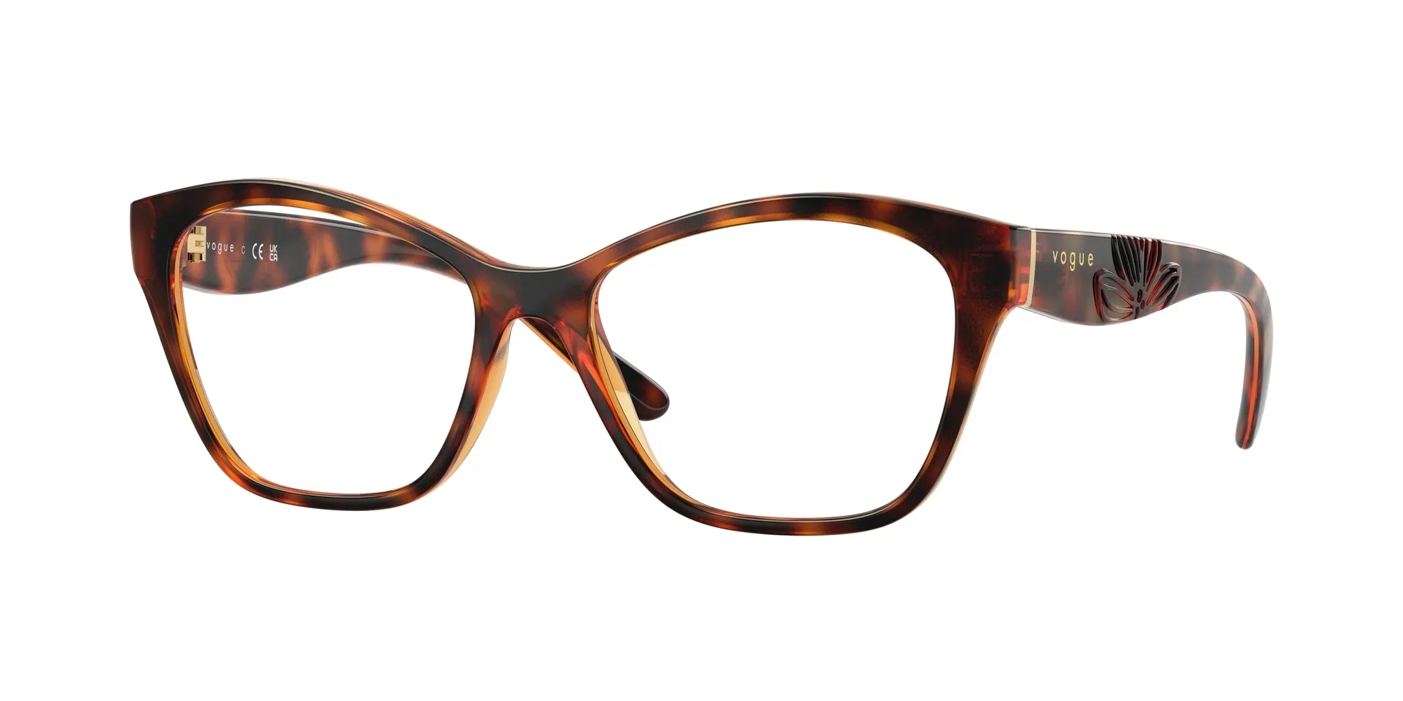 VOGUE EYEWEAR VO5628 W656 Montature da vista Nylon Marrone Geometrica Normale - immagine 1