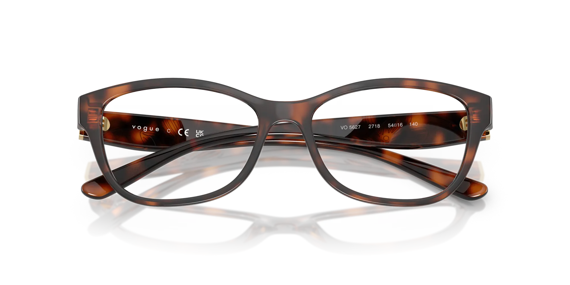 VOGUE EYEWEAR VO5627 2718 Montature da vista Nylon Marrone Farfalla Normale - immagine 2