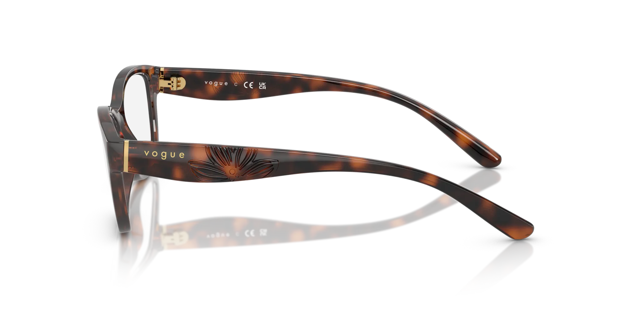 VOGUE EYEWEAR VO5627 2718 Montature da vista Nylon Marrone Farfalla Normale - immagine 4