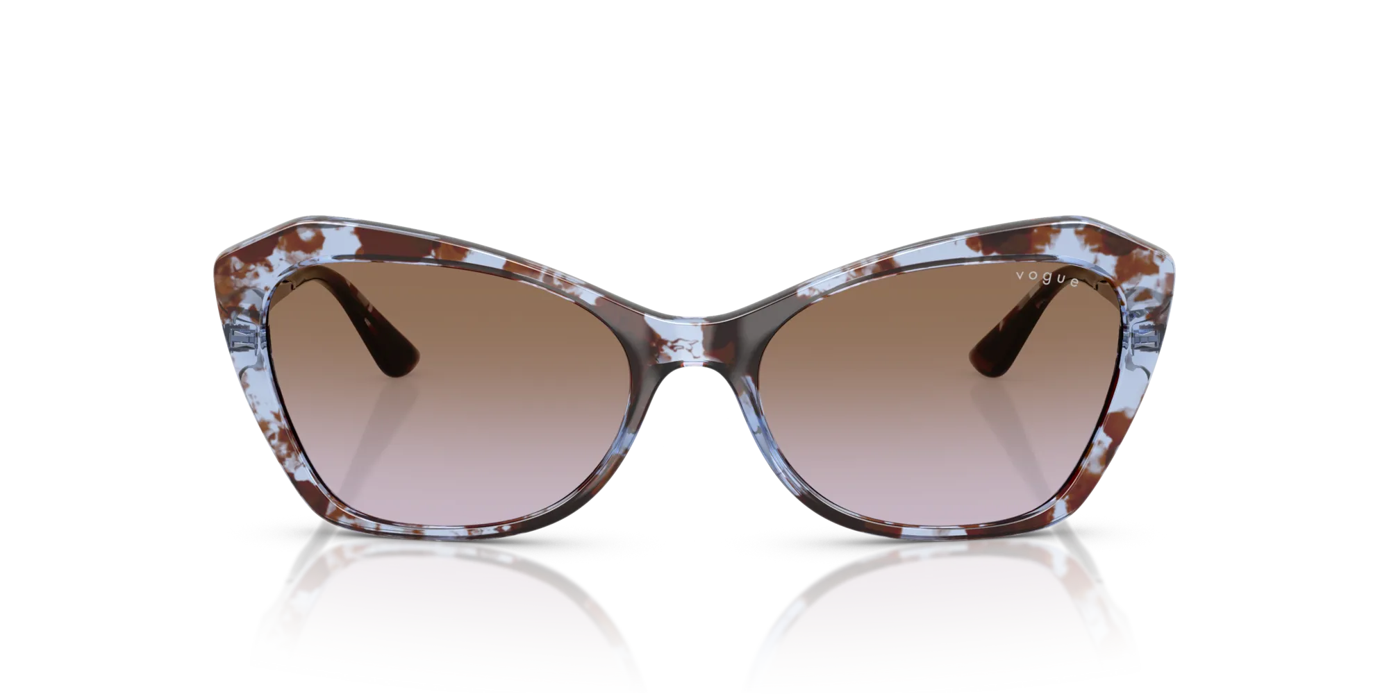VOGUE EYEWEAR VO5626S 320168 Occhiali da sole Nylon Blu Marrone Geometrica Normale Sfumato - immagine 3