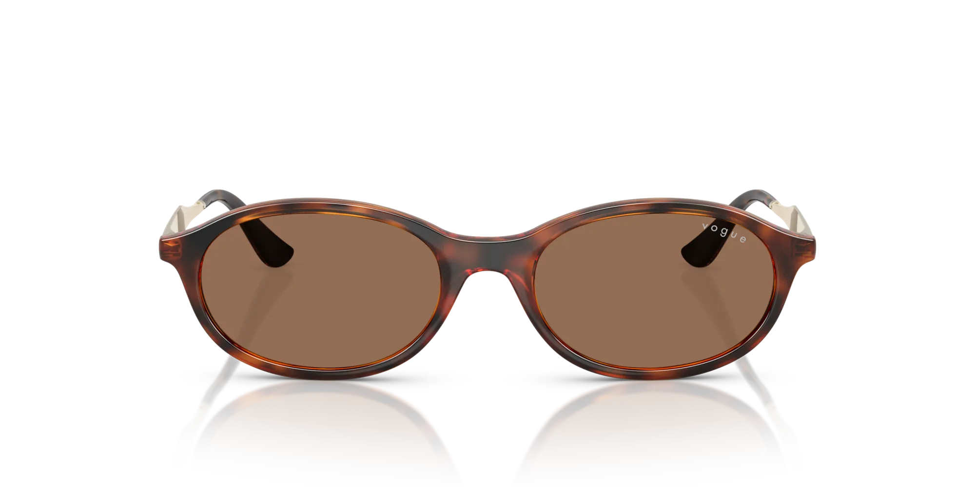 VOGUE EYEWEAR VO5625S W65673 Occhiali da sole Nylon Marrone Marrone Rotonda Normale - immagine 3