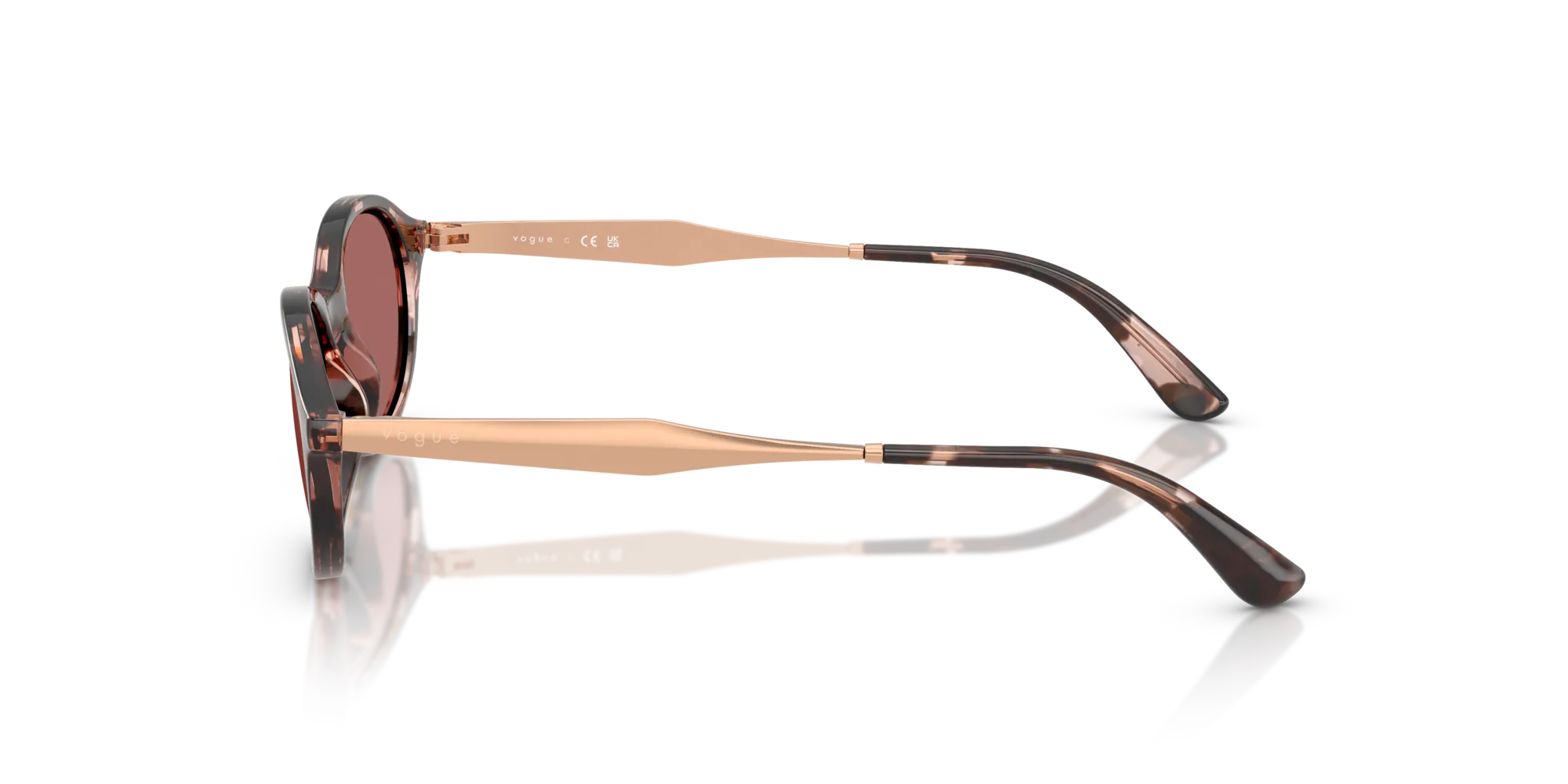 VOGUE EYEWEAR VO5625S 319969 Occhiali da sole Nylon Rosa Viola Rotonda Normale - immagine 4