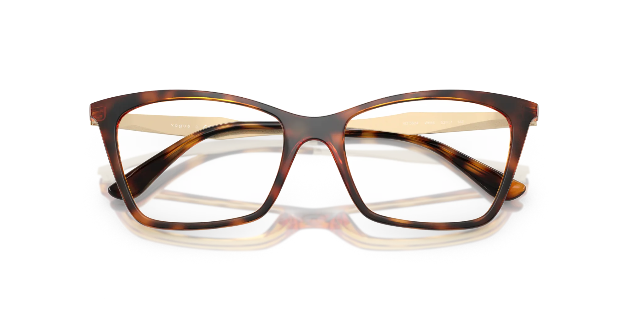 VOGUE EYEWEAR VO5624 W656 Montature da vista Nylon Marrone Farfalla Normale - immagine 2