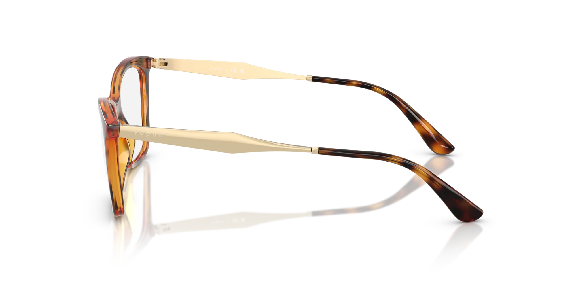VOGUE EYEWEAR VO5624 W656 Montature da vista Nylon Marrone Farfalla Normale - immagine 4