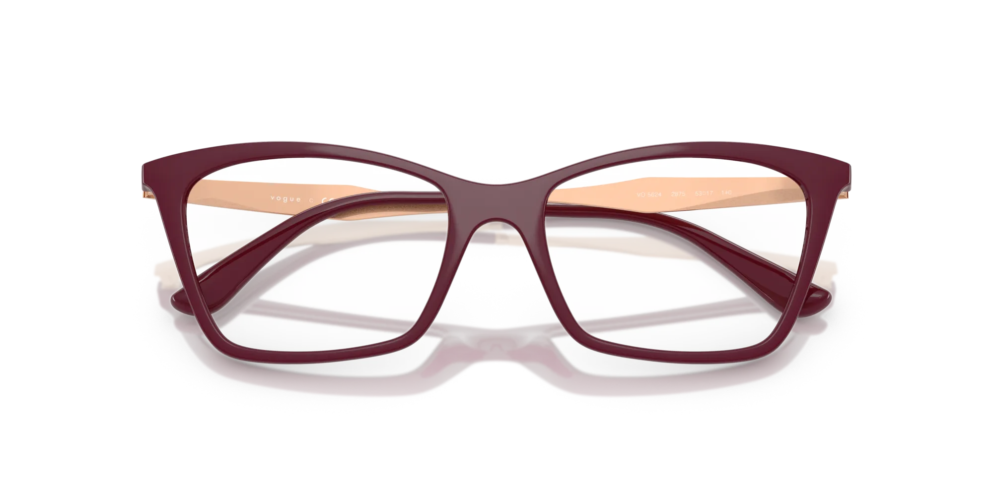 VOGUE EYEWEAR VO5624 2875 Montature da vista Nylon Rosso Farfalla Normale - immagine 2