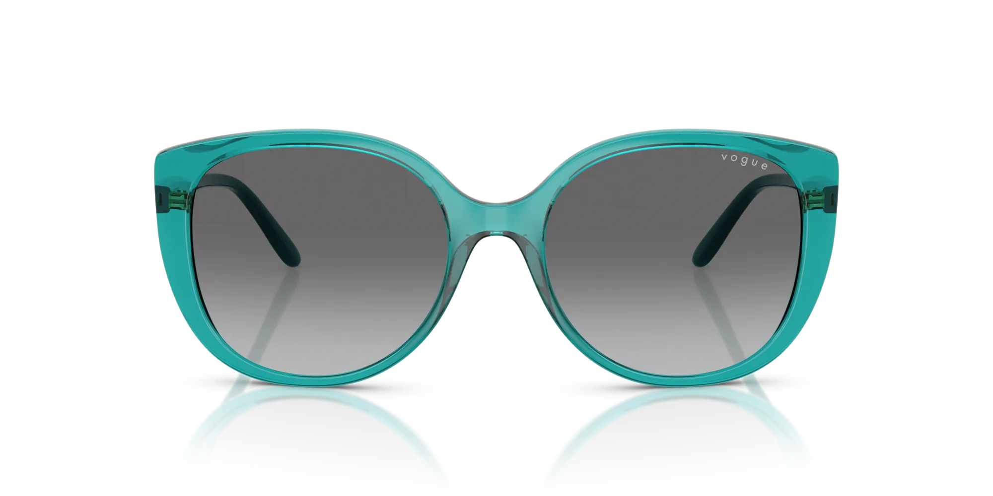 VOGUE EYEWEAR VO5623S 319111 Occhiali da sole Nylon Verde Grigio Farfalla Normale Sfumato - immagine 3