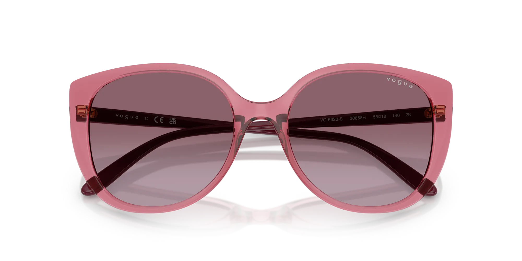 VOGUE EYEWEAR VO5623S 30658H Occhiali da sole Nylon Viola Viola Farfalla Normale Sfumato - immagine 2