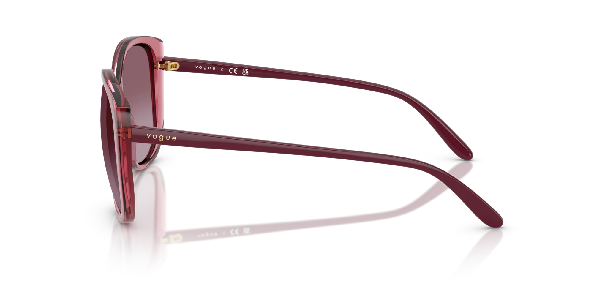VOGUE EYEWEAR VO5623S 30658H Occhiali da sole Nylon Viola Viola Farfalla Normale Sfumato - immagine 4