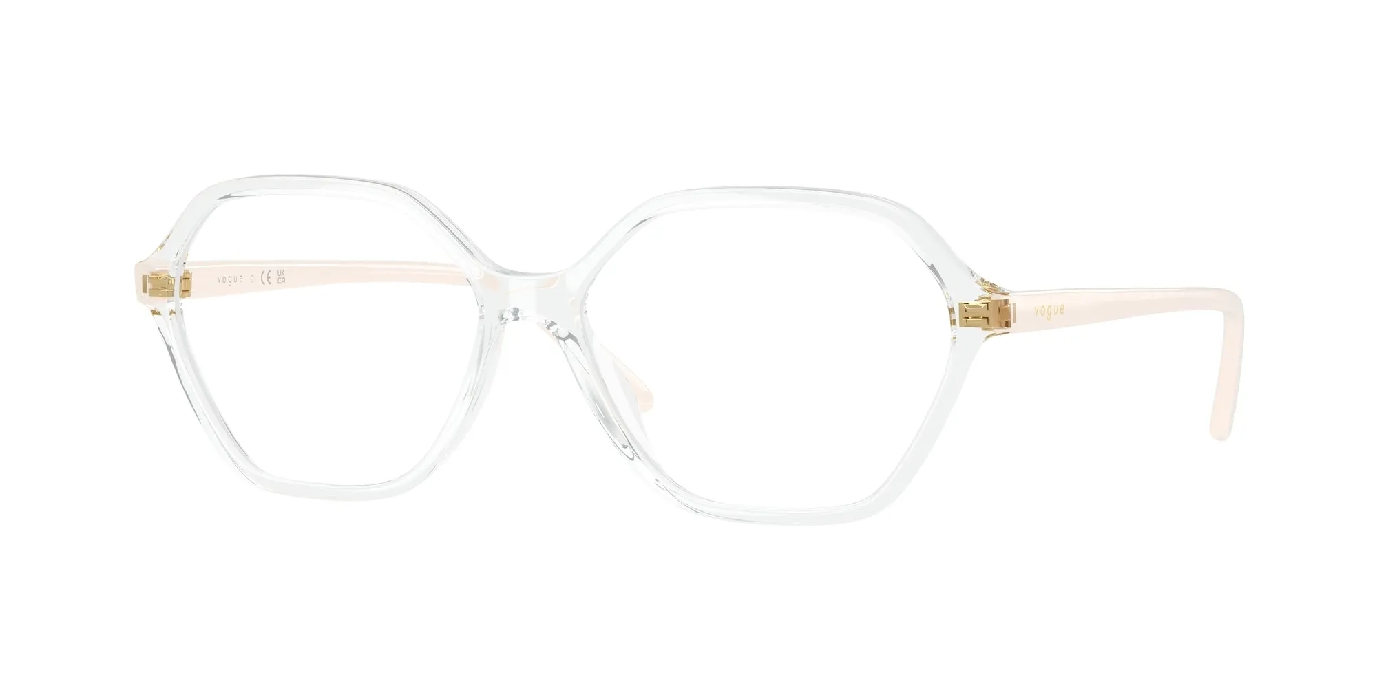 VOGUE EYEWEAR VO5622 W745 Montature da vista Nylon Trasparente Geometrica Normale - immagine 1