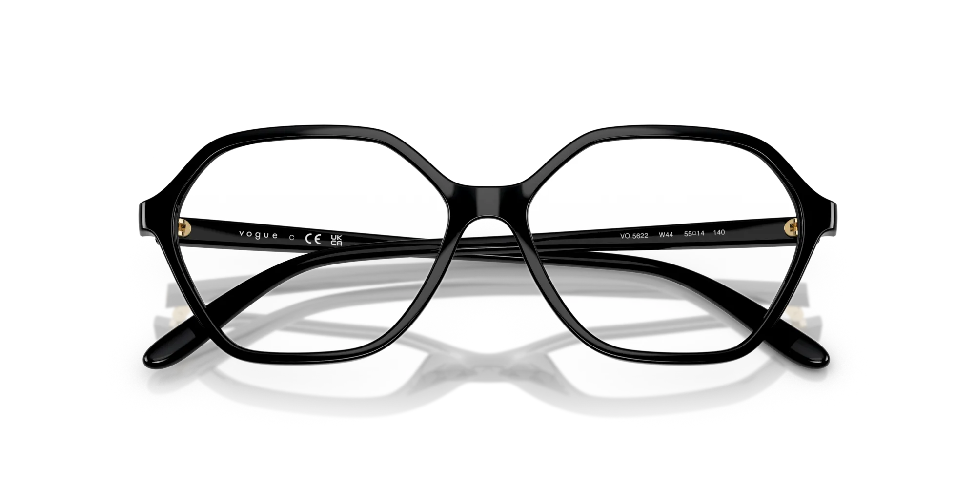 VOGUE EYEWEAR VO5622 W44 Montature da vista Nylon Nero Geometrica Normale - immagine 2