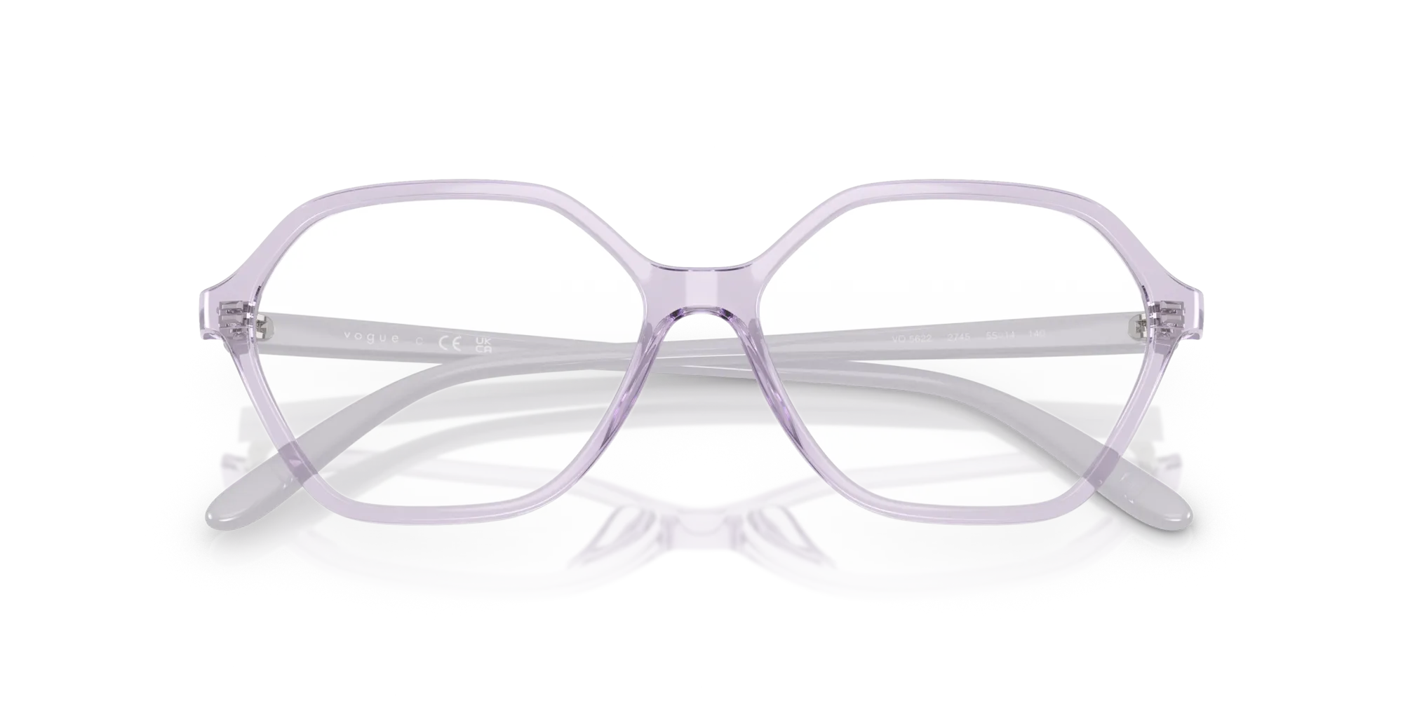 VOGUE EYEWEAR VO5622 2745 Montature da vista Nylon Viola Geometrica Normale - immagine 2