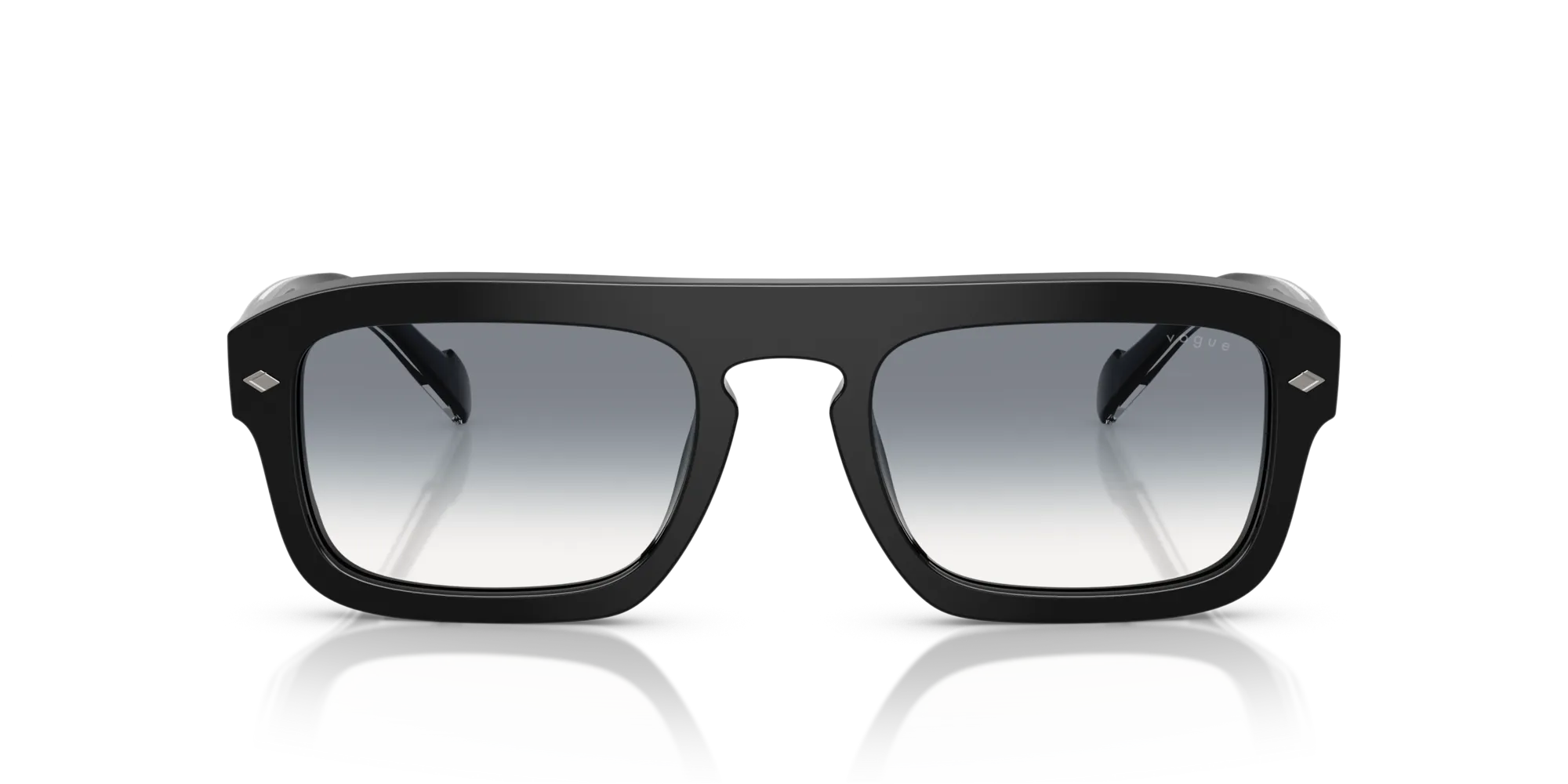 VOGUE EYEWEAR VO5620S W44/79 Occhiali da sole Acetato Nero Blu Geometrica Normale Sfumato - immagine 3