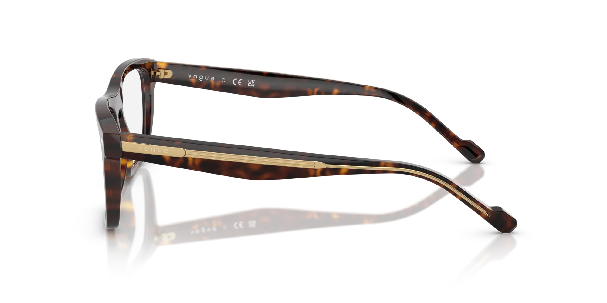 VOGUE EYEWEAR VO5619 W656 Montature da vista Acetato Marrone Pillow Normale - immagine 4