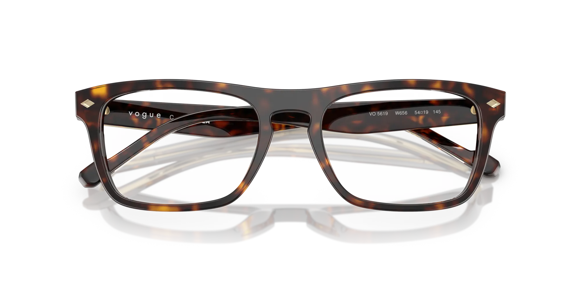 VOGUE EYEWEAR VO5619 W656 Montature da vista Acetato Marrone Pillow Normale - immagine 2