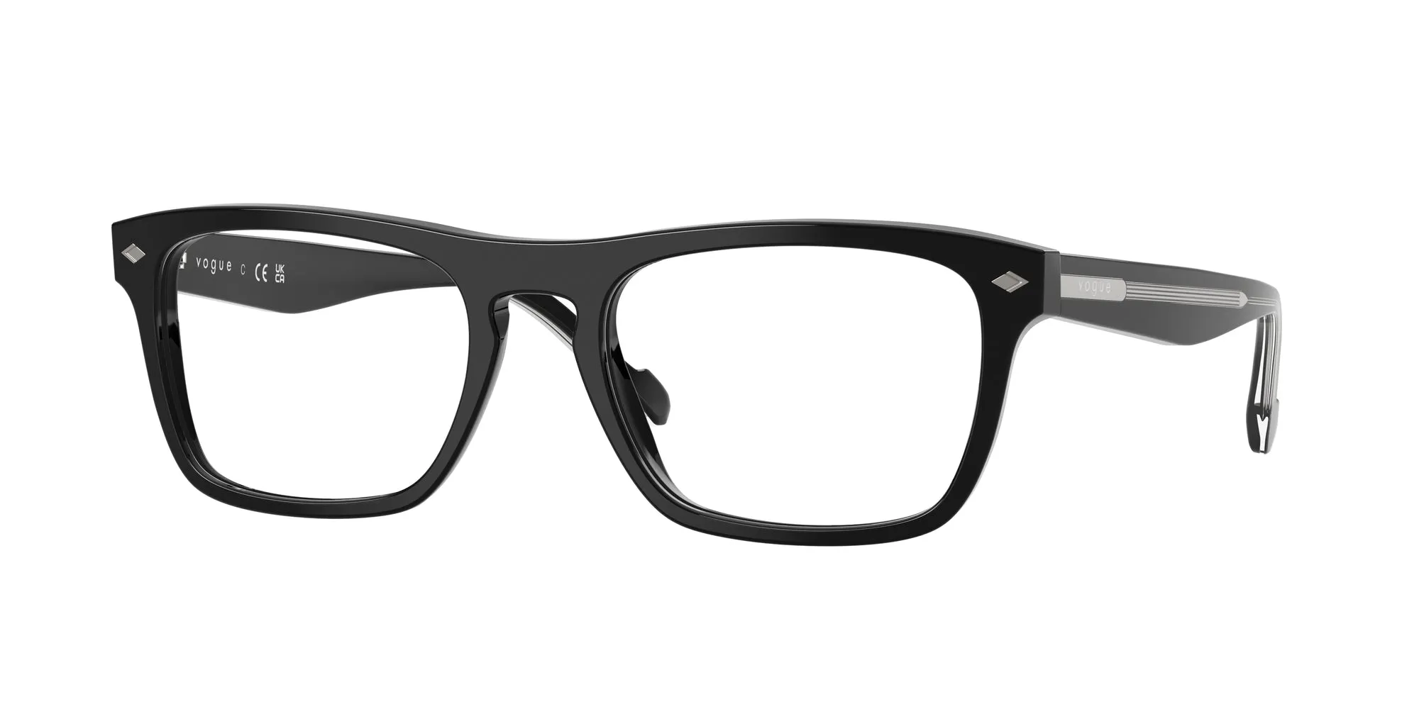 VOGUE EYEWEAR VO5619 W44 Montature da vista Acetato Nero Pillow Normale - immagine 1