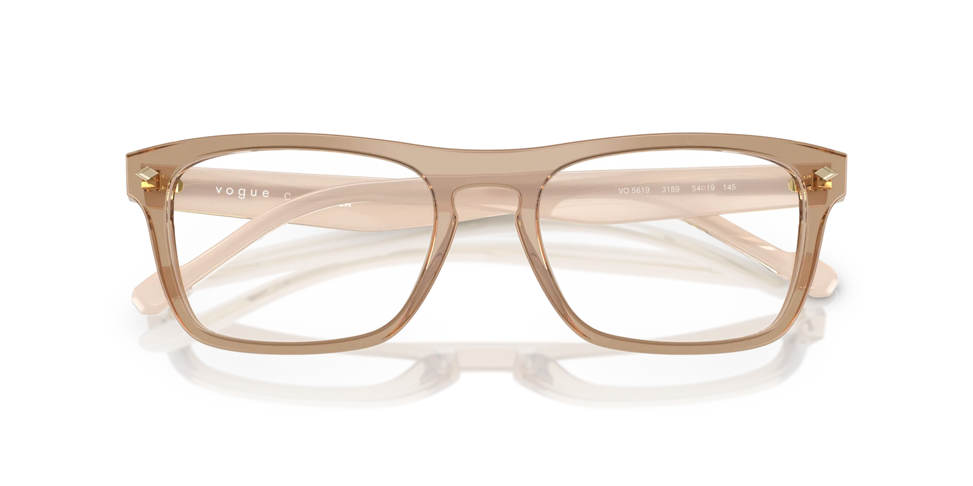 VOGUE EYEWEAR VO5619 3189 Montature da vista Acetato Marrone Pillow Normale - immagine 2