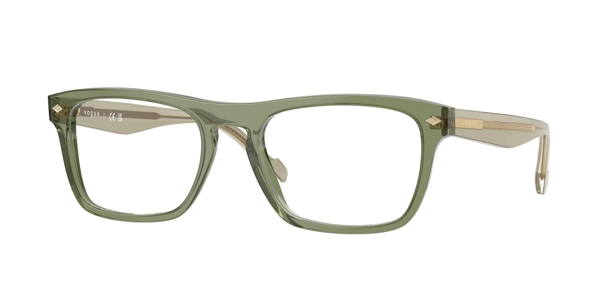 VOGUE EYEWEAR VO5619 3187 Montature da vista Acetato Verde Pillow Normale - immagine 1