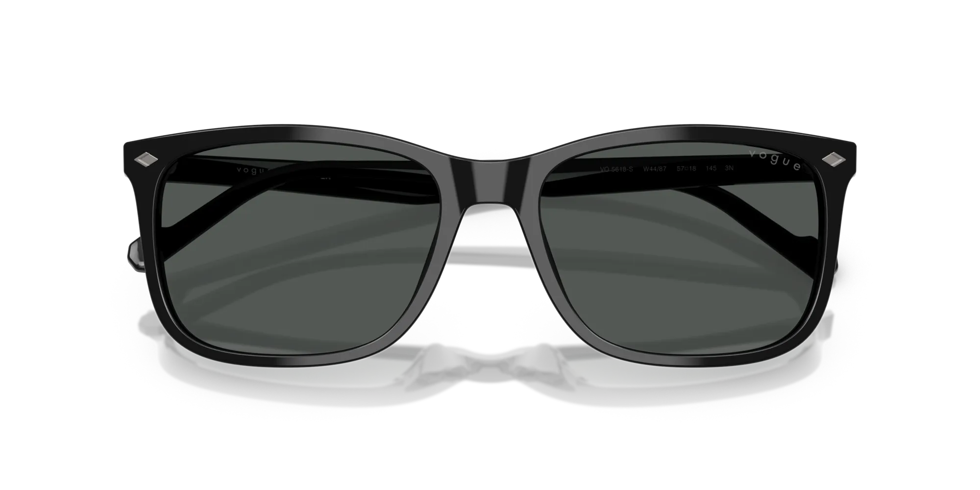 VOGUE EYEWEAR VO5618S W44/87 Occhiali da sole Acetato Nero Grigio Pillow Normale - immagine 2