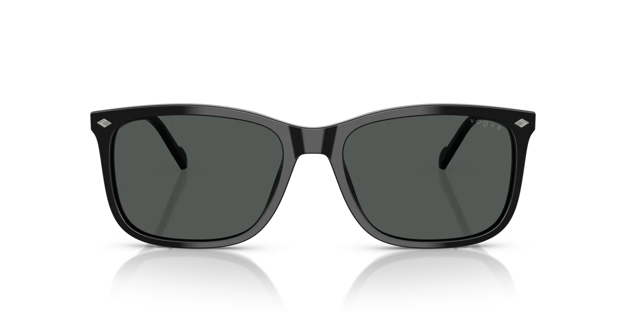 VOGUE EYEWEAR VO5618S W44/87 Occhiali da sole Acetato Nero Grigio Pillow Normale - immagine 3