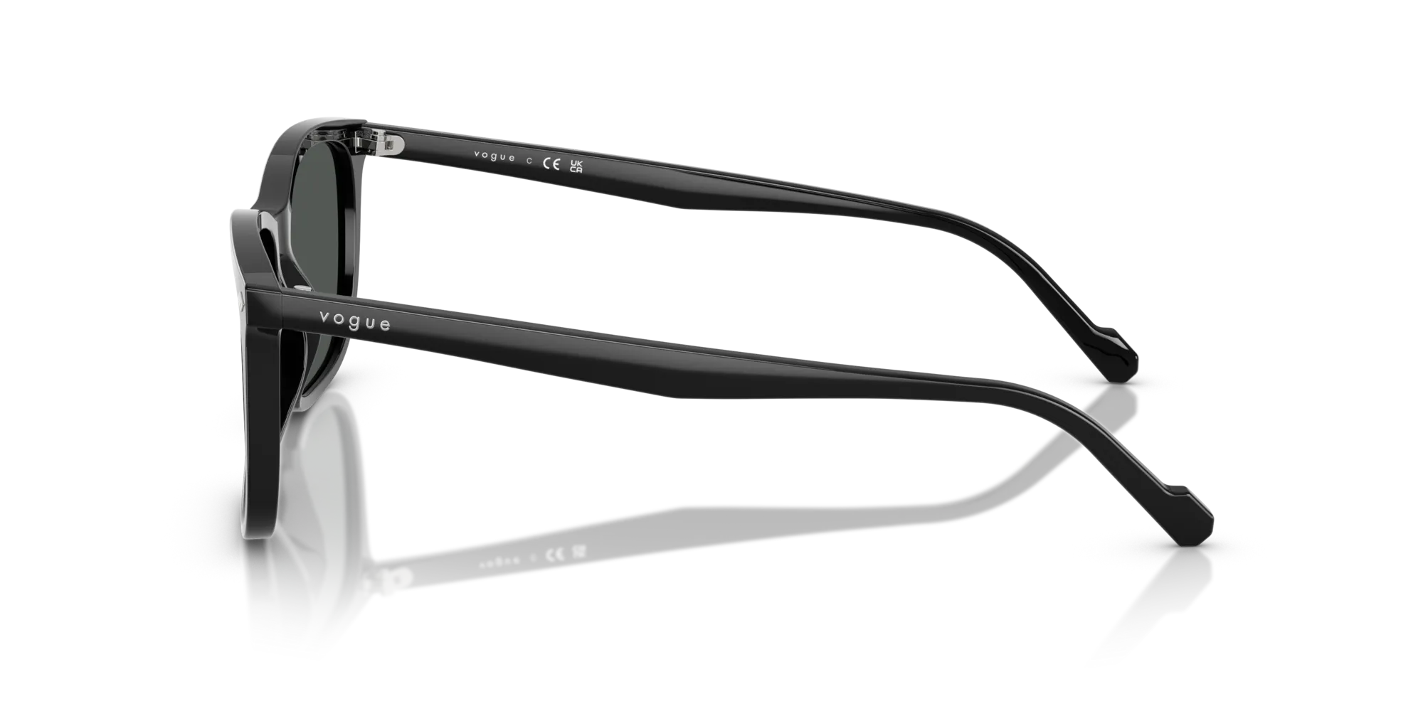 VOGUE EYEWEAR VO5618S W44/87 Occhiali da sole Acetato Nero Grigio Pillow Normale - immagine 4