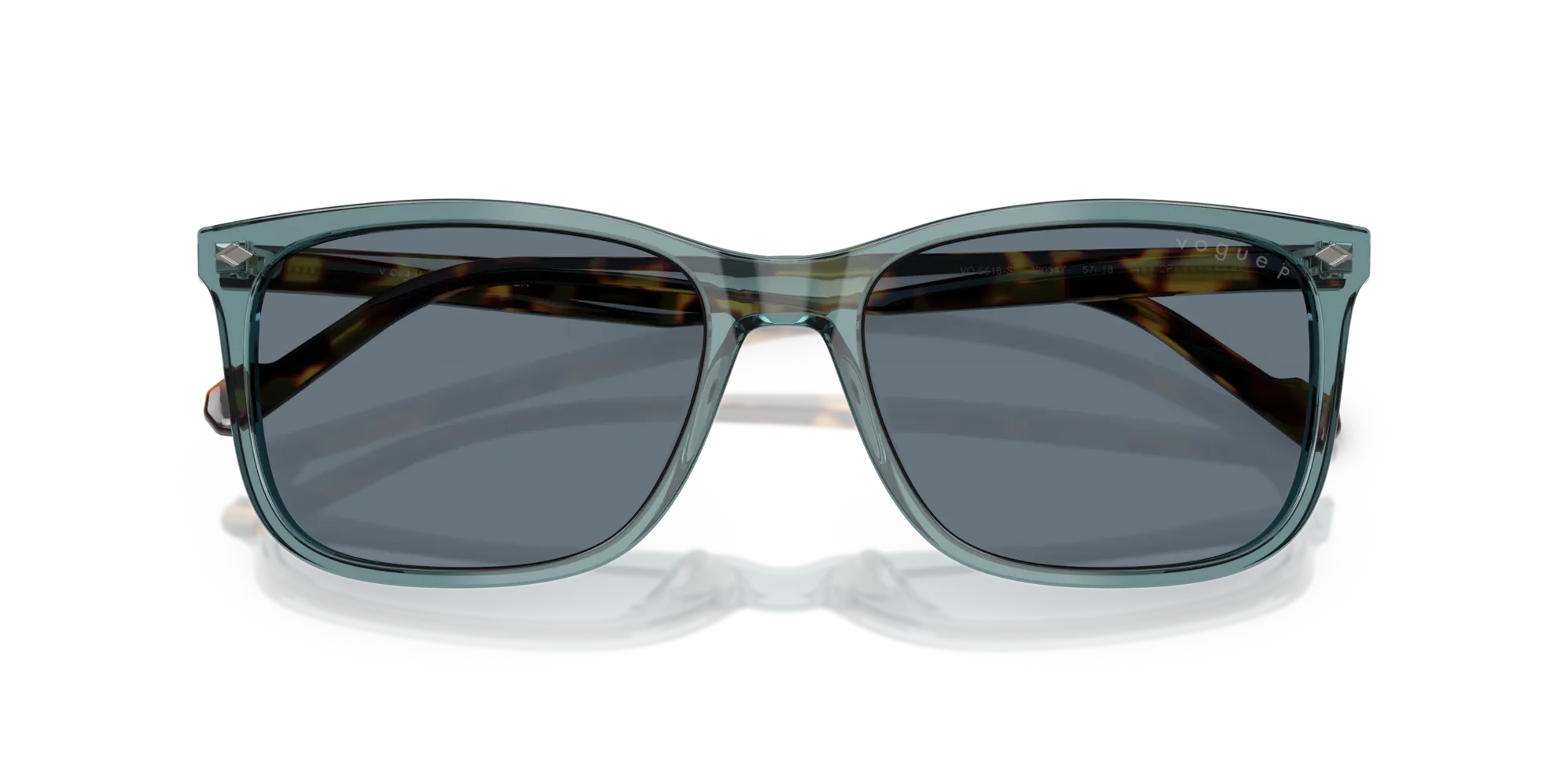 VOGUE EYEWEAR VO5618S 32034Y Occhiali da sole Acetato Verde Blu Pillow Polarizzata - immagine 2