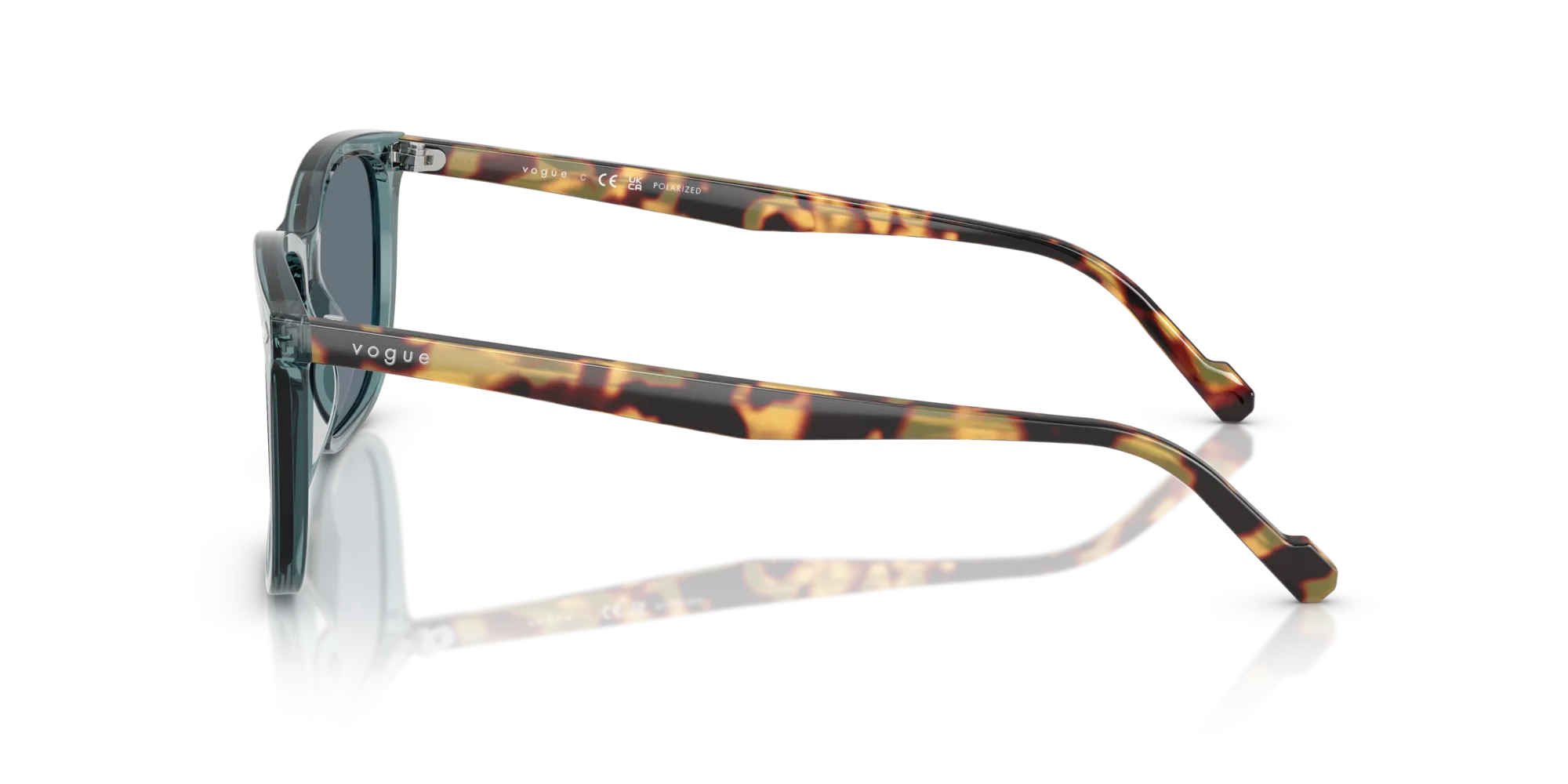 VOGUE EYEWEAR VO5618S 32034Y Occhiali da sole Acetato Verde Blu Pillow Polarizzata - immagine 4