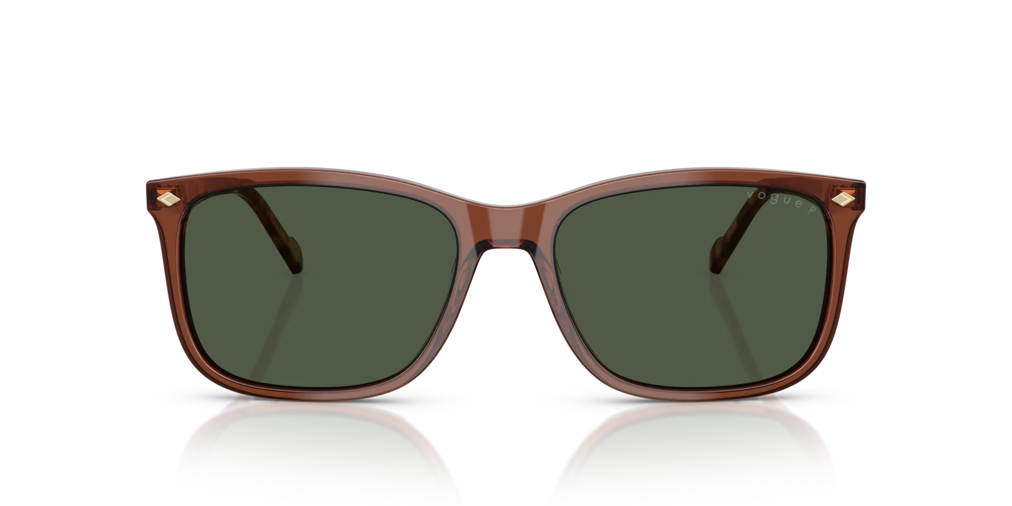 VOGUE EYEWEAR VO5618S 32029A Occhiali da sole Acetato Marrone Verde Pillow Polarizzata - immagine 3