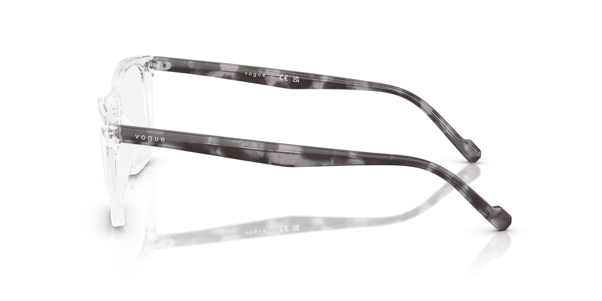 VOGUE EYEWEAR VO5617 W745 Montature da vista Acetato Trasparente Pillow Normale - immagine 4