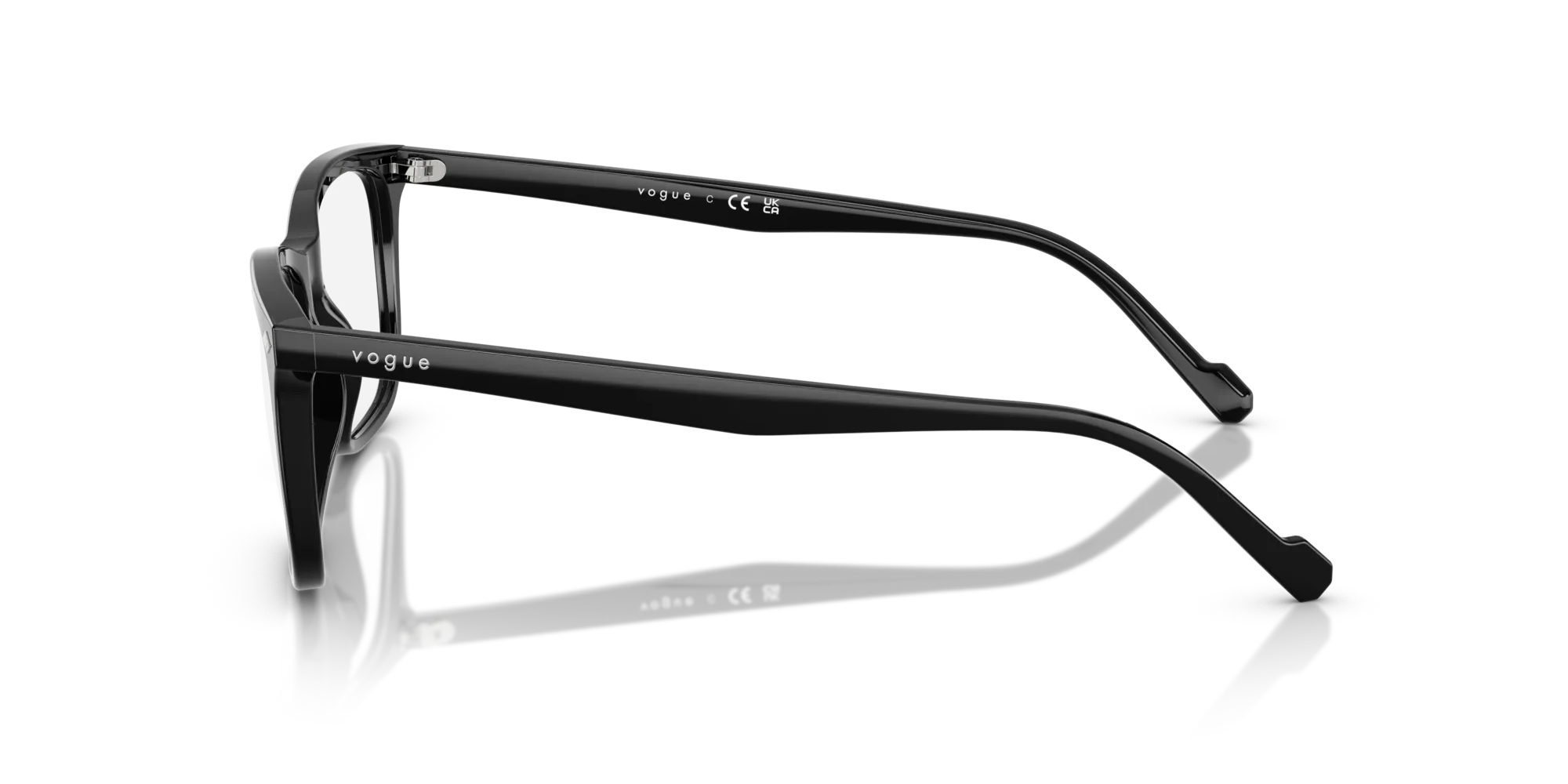 VOGUE EYEWEAR VO5617 W44 Montature da vista Acetato Nero Pillow Normale - immagine 4