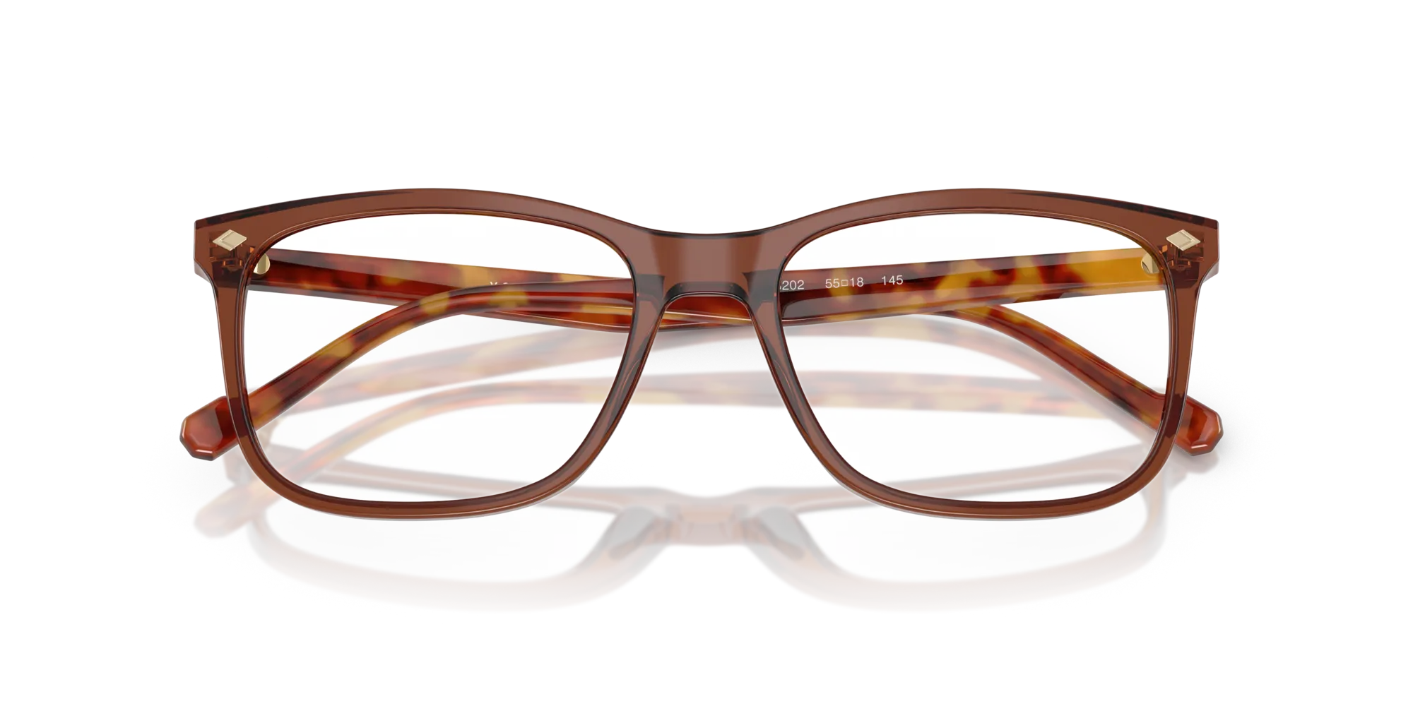 VOGUE EYEWEAR VO5617 3202 Montature da vista Acetato Marrone Pillow Normale - immagine 2