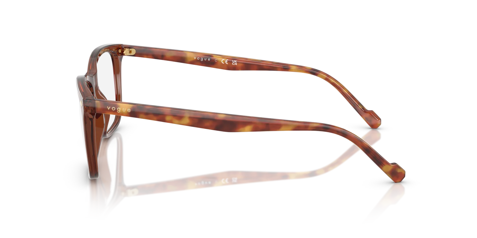 VOGUE EYEWEAR VO5617 3202 Montature da vista Acetato Marrone Pillow Normale - immagine 4