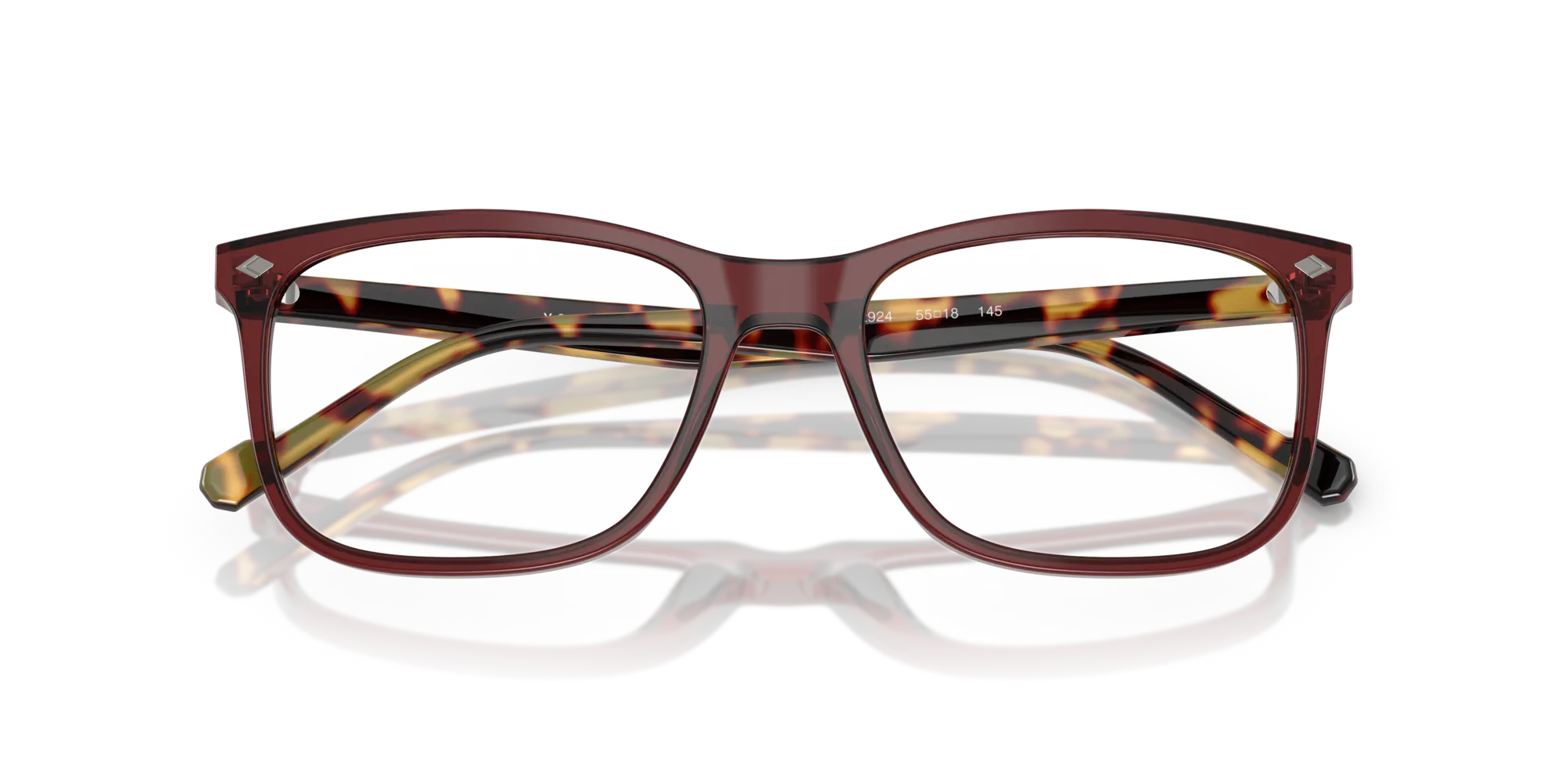 VOGUE EYEWEAR VO5617 2924 Montature da vista Acetato Rosso Pillow Normale - immagine 2