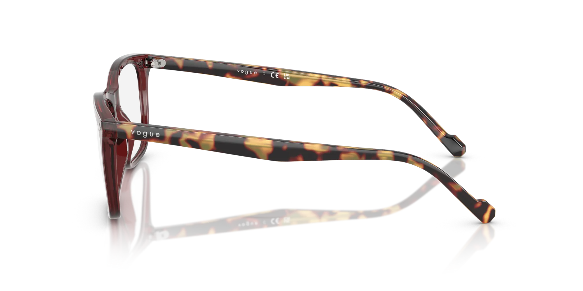 VOGUE EYEWEAR VO5617 2924 Montature da vista Acetato Rosso Pillow Normale - immagine 4